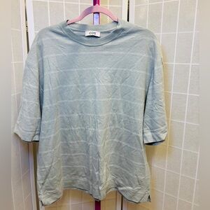 NWOT COS Men's 
Striped Crewneck T-Shirt